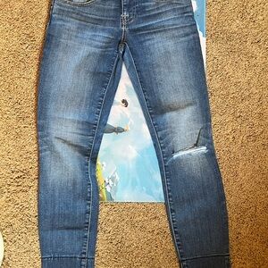 American Eagle Outfitters Women's Dark Blue Skinny Jeans